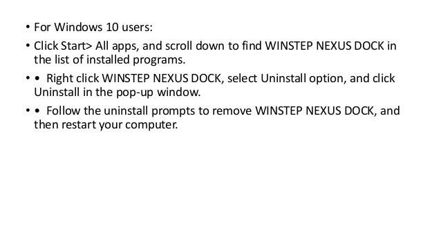 nexus dock install